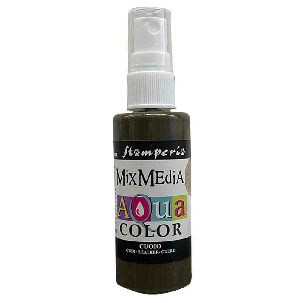 Stamperia Aquacolor - Leather