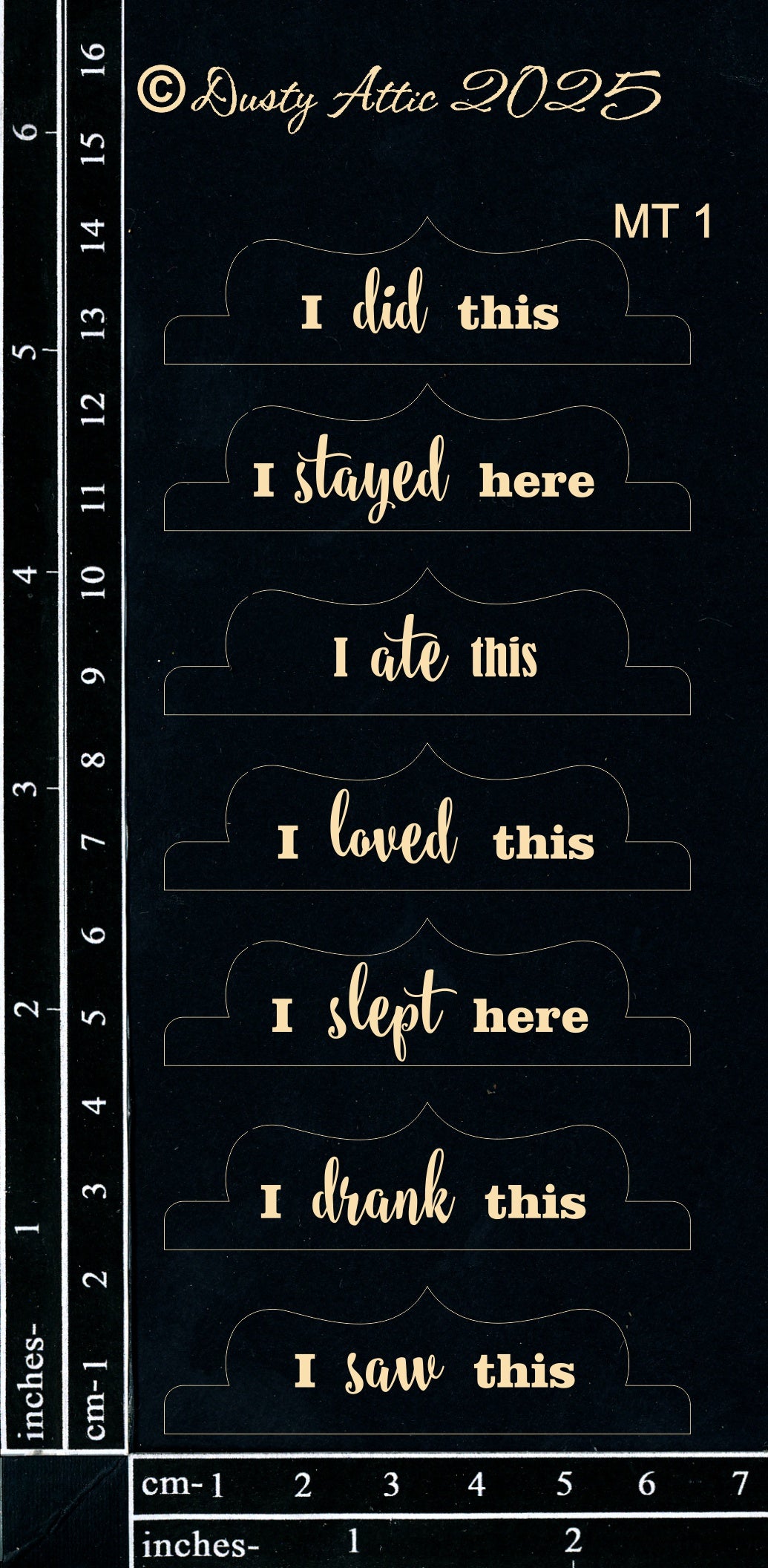 Mini Tabs #1 BLACK